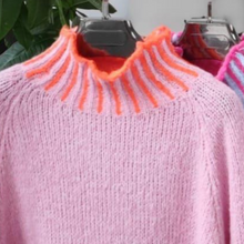 Load image into Gallery viewer, Pop of Colour Stitch Detail Chunky Jumper - Fabulous Colours
